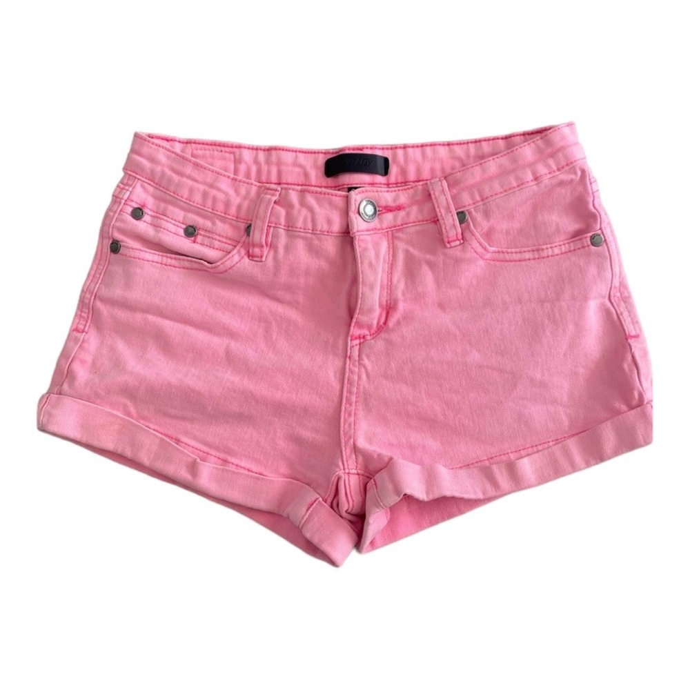 Pink jean shorts